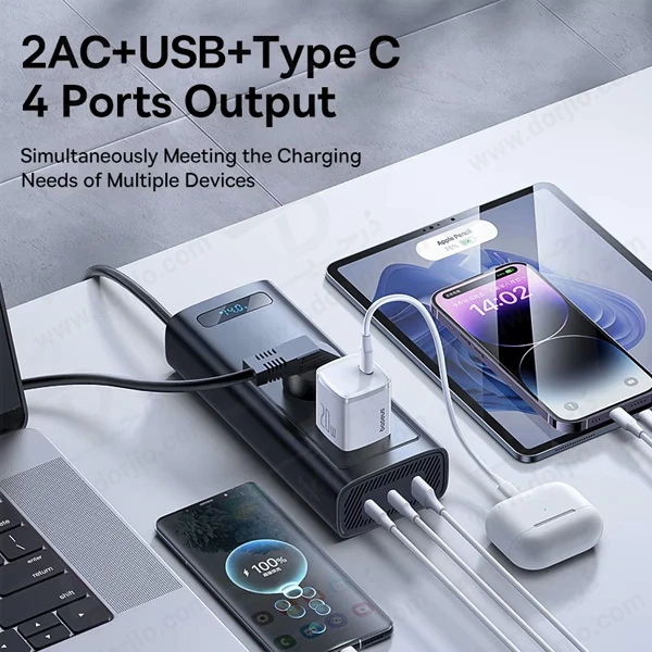 خرید اینورتر برق خودرو 150 وات با شارژ سریع 30 وات مارک Baseus مدل BS-CI15-05