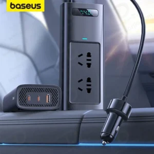 خرید اینورتر برق خودرو 150 وات با شارژ سریع 30 وات مارک Baseus مدل BS-CI15-05