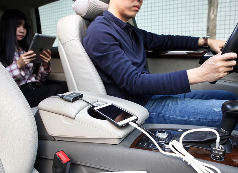 خرید شارژر فندکی 57 وات 4 پورت مارک نیلکین PowerShare