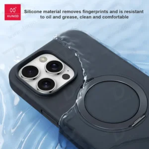 خرید قاب سیلیکونی رینگ استند مگ سیف iPhone 16 Pro Max مارک XUNDD سری Reno Magnetic Holder
