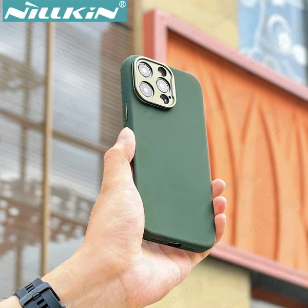 خرید قاب سیلیکونی مگنتی متال لنز هیبریدی iPhone 16 Pro مارک نیلکین مدل Lens Wing Magnetic