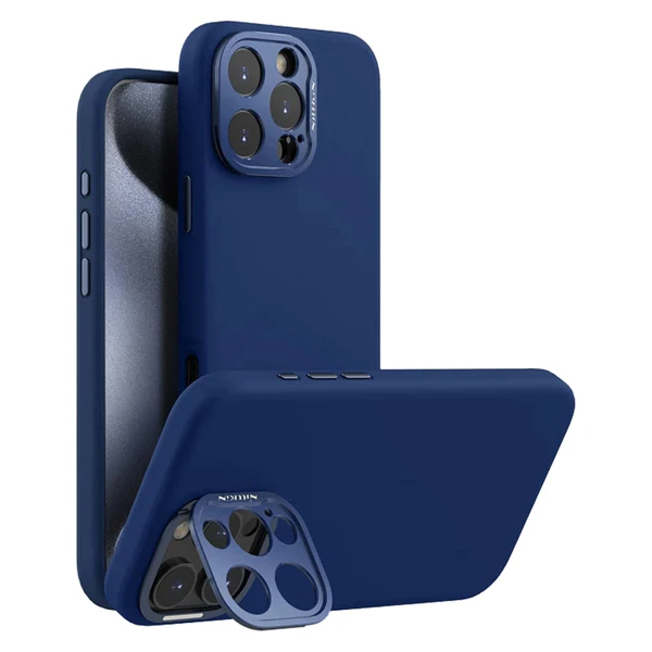 خرید قاب سیلیکونی مگنتی متال لنز هیبریدی iPhone 16 Pro مارک نیلکین مدل Lens Wing Magnetic