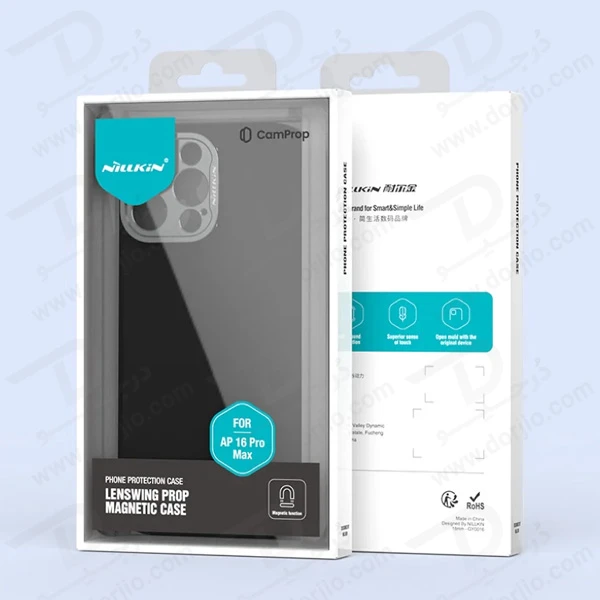 خرید قاب سیلیکونی مگنتی لنز هیبریدی iPhone 16 Pro مارک نیلکین مدل Lens Wing Magnetic خرید قاب سیلیکونی مگنتی لنز هیبریدی iPhone 16 Pro مارک نیلکین مدل Lens Wing Magnetic