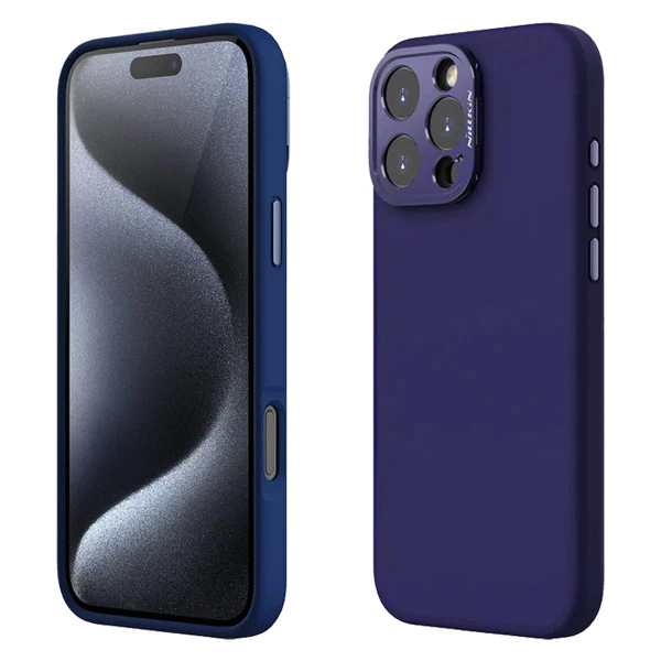 خرید قاب سیلیکونی مگنتی متال لنز هیبریدی iPhone 16 Pro مارک نیلکین مدل Lens Wing Magnetic