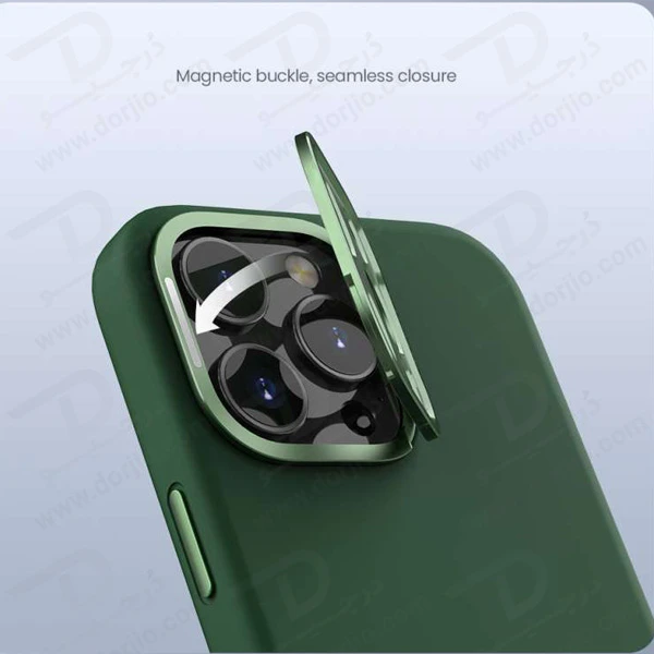 خرید قاب سیلیکونی مگنتی لنز هیبریدی iPhone 16 Pro مارک نیلکین مدل Lens Wing Magnetic خرید قاب سیلیکونی مگنتی لنز هیبریدی iPhone 16 Pro مارک نیلکین مدل Lens Wing Magnetic