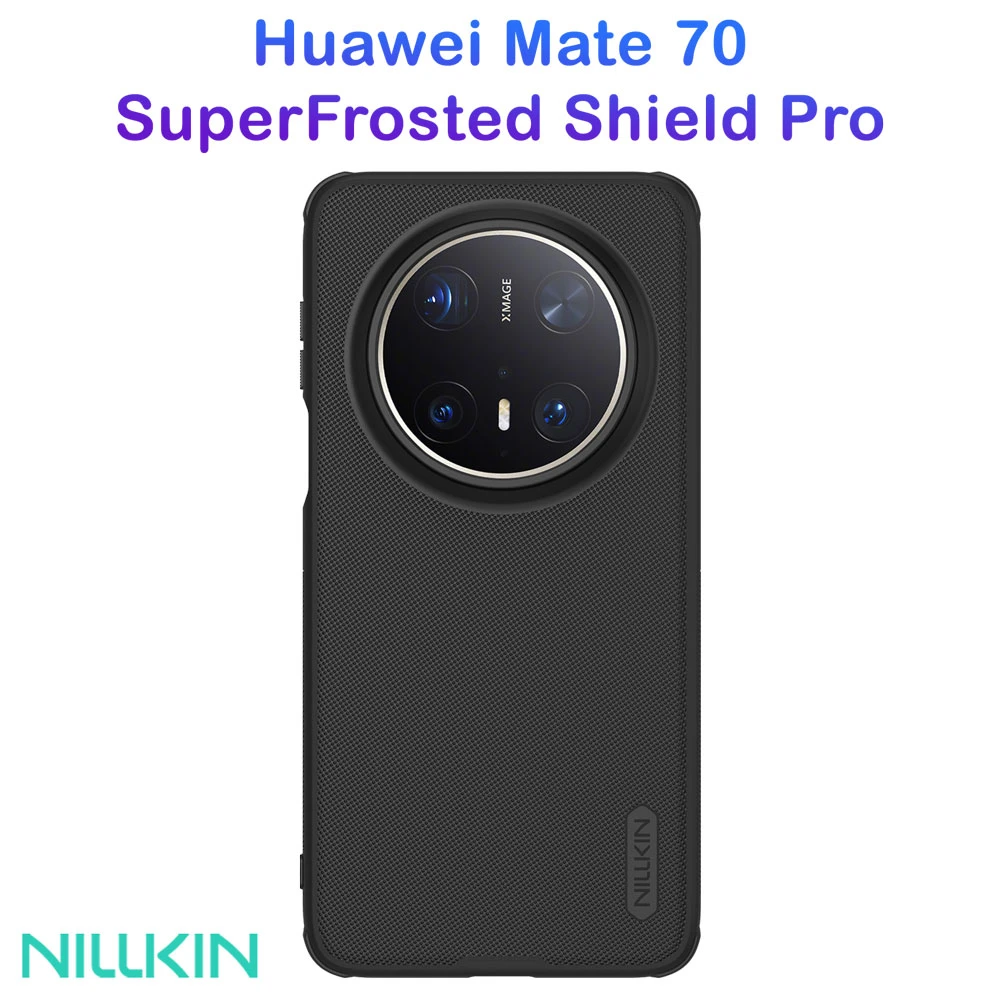 خرید قاب ضد ضربه Huawei Mate 70 مارک نیلکین مدل Super Frosted Shield Pro