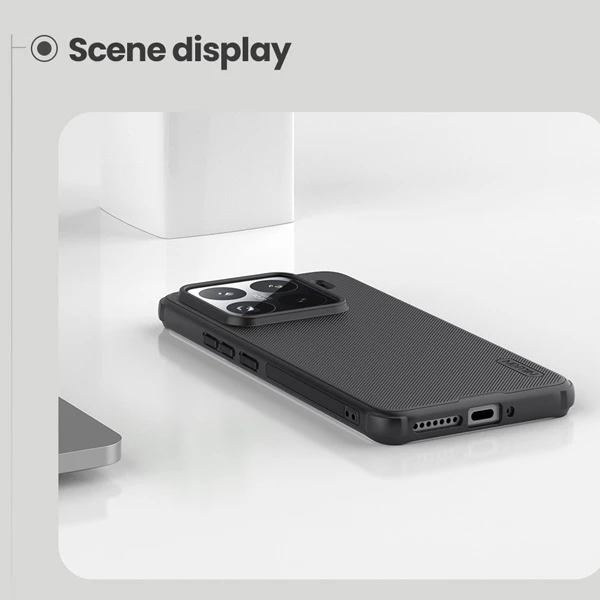 خرید قاب ضد ضربه Xiaomi 15 Pro مارک نیلکین مدل Super Frosted Shield Pro