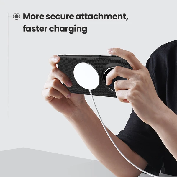 خرید قاب ضد ضربه مگنتی Huawei Mate 70 Pro مارک نیلکین مدل Super Frosted Shield Pro Magnetic