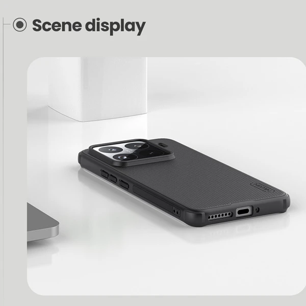 خرید قاب ضد ضربه مگنتی Xiaomi 15 Pro مارک نیلکین مدل Super Frosted Shield Pro Magnetic