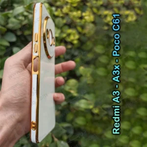خرید قاب ژله ای فریم طلایی Xiaomi Poco C61 مدل My Case