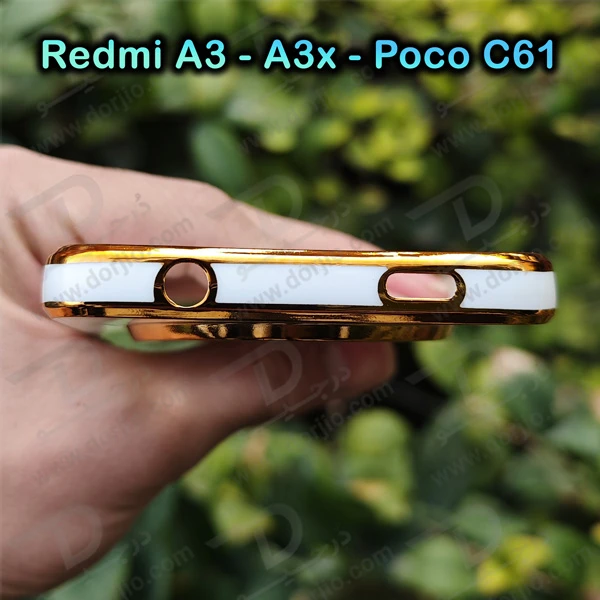 خرید قاب ژله ای فریم طلایی Xiaomi Redmi A3-A3x مدل My Case