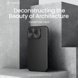 خرید قاب کربنی مگنتی کمرا استند iPhone 16 Pro Max مارک نیلکین مدل CarboProp Magnetic