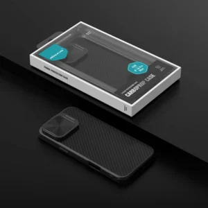 خرید قاب کربنی مگنتی کمرا استند iPhone 16 Pro Max مارک نیلکین مدل CarboProp Magnetic