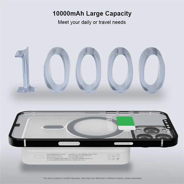 خرید پاور بانک مگ سیف استند فولد 20 وات 10000 هزار XUNDD مدل XDCH-034