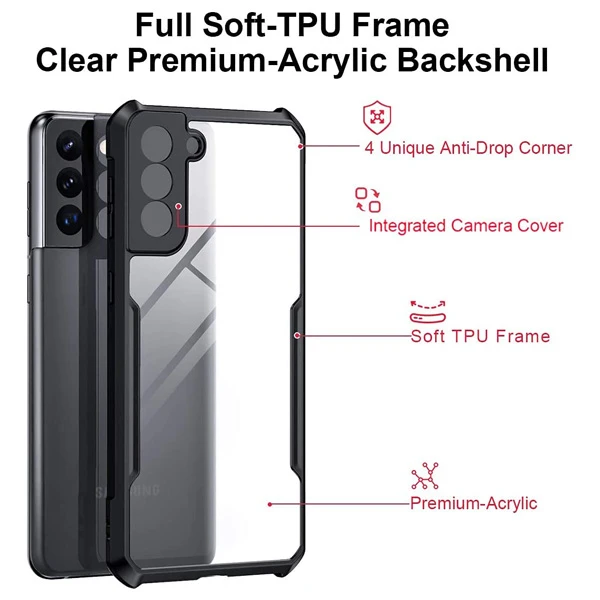 خرید کریستال شیلد شفاف Samsung Galaxy S21 Plus مارک XUNDD سری Beatle