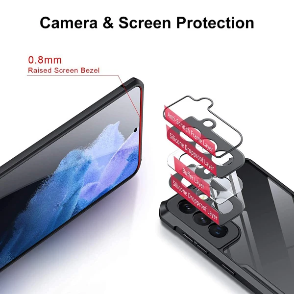 خرید کریستال شیلد شفاف Samsung Galaxy S21 Plus مارک XUNDD سری Beatle