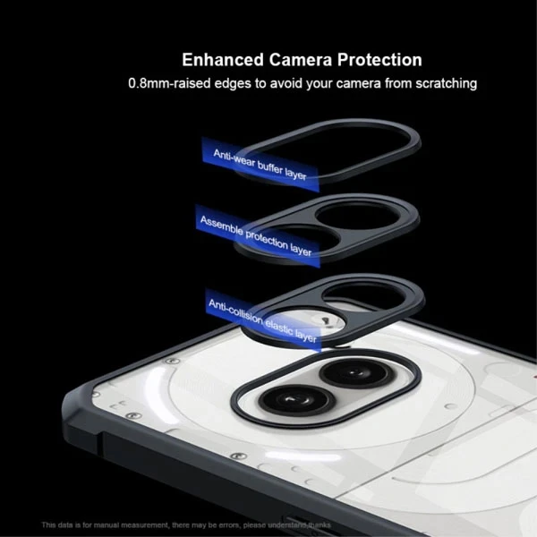 خرید گارد شفاف رینگ استند مگ سیف Nothing Phone 2A Plus مارک XUNDD سری Beatle Rotatable Magnetic