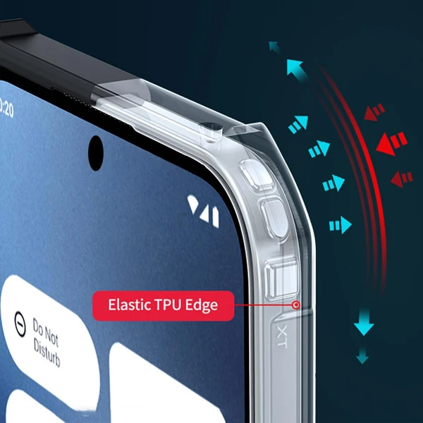 خرید گارد شفاف رینگ استند مگ سیف Nothing Phone 2A Plus مارک XUNDD سری Beatle Rotatable Magnetic