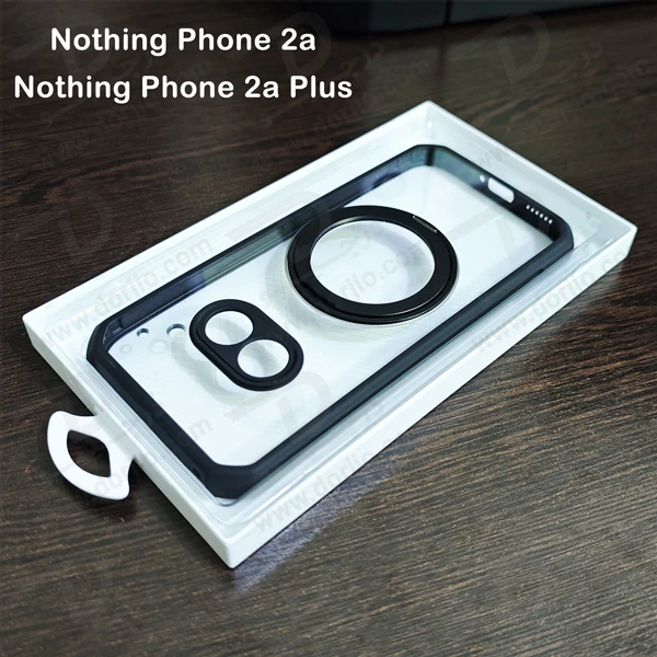 خرید گارد شفاف رینگ استند مگ سیف Nothing Phone 2A مارک XUNDD سری Beatle Rotatable Magnetic