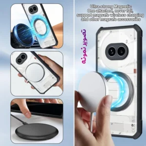 خرید گارد شفاف رینگ استند مگ سیف Nothing Phone 2A مارک XUNDD سری Beatle Rotatable Magnetic