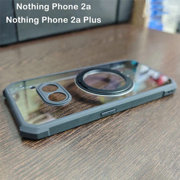 خرید گارد شفاف رینگ استند مگ سیف Nothing Phone 2A مارک XUNDD سری Beatle Rotatable Magnetic