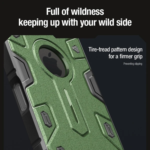 خرید گارد ضد ضربه مگنتی کمرا استند iPhone 16 Pro مارک نیلکین مدل Camshield Armor Prop