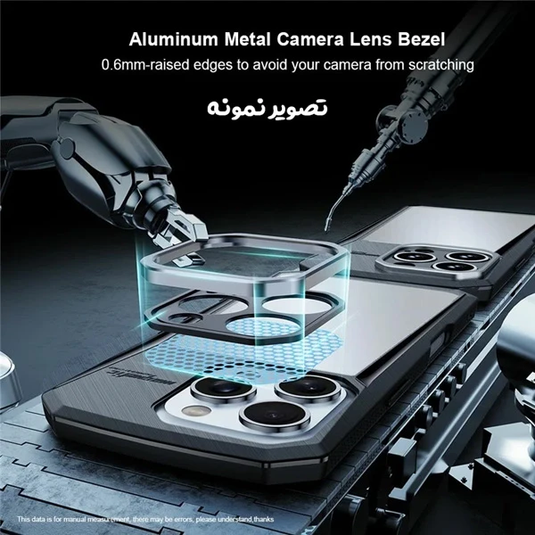 خرید گارد ضد ضربه پشت مات iPhone 16 مارک XUNDD مدل Cyber