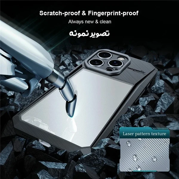 خرید گارد ضد ضربه پشت مات iPhone 16 مارک XUNDD مدل Cyber