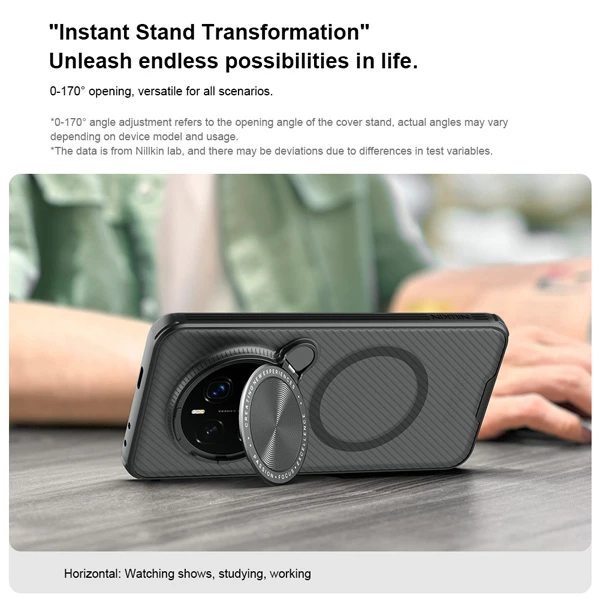 خرید گارد مگ سیف نیمه شفاف کمرا استند Honor Magic7 مارک نیلکین مدل Camshield Prop Clear