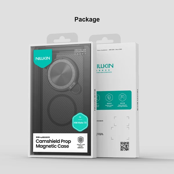 خرید گارد مگ سیف نیمه شفاف کمرا استند Huawei Mate 70 Pro Plus مارک نیلکین مدل Camshield Prop Clear