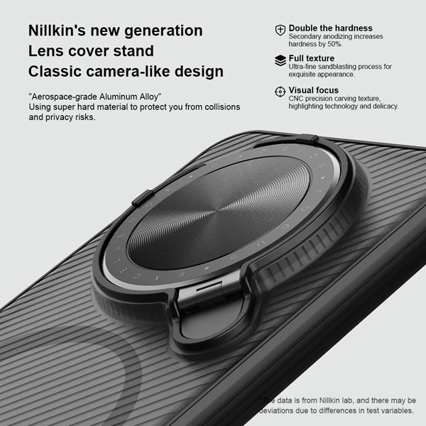 خرید گارد مگ سیف نیمه شفاف کمرا استند Huawei Mate 70 Pro Plus مارک نیلکین مدل Camshield Prop Clear