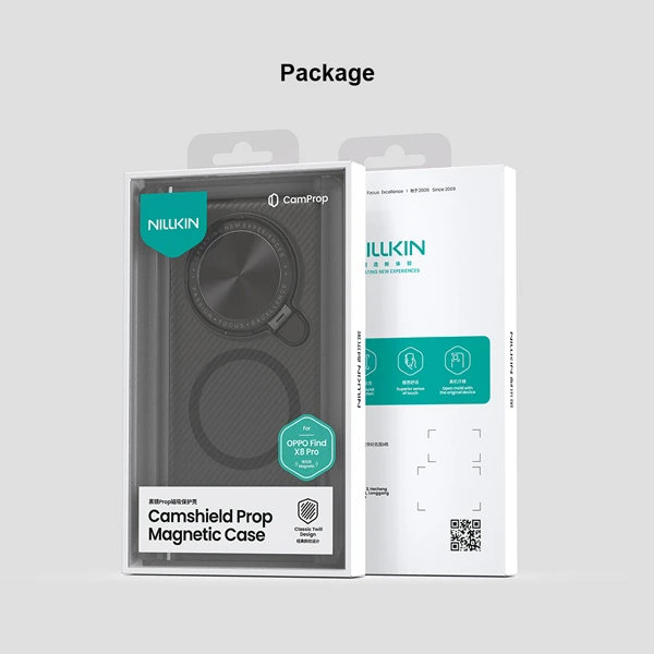 خرید گارد مگ سیف نیمه شفاف کمرا استند Oppo Find X8 Pro مارک نیلکین مدل Camshield Prop Clear