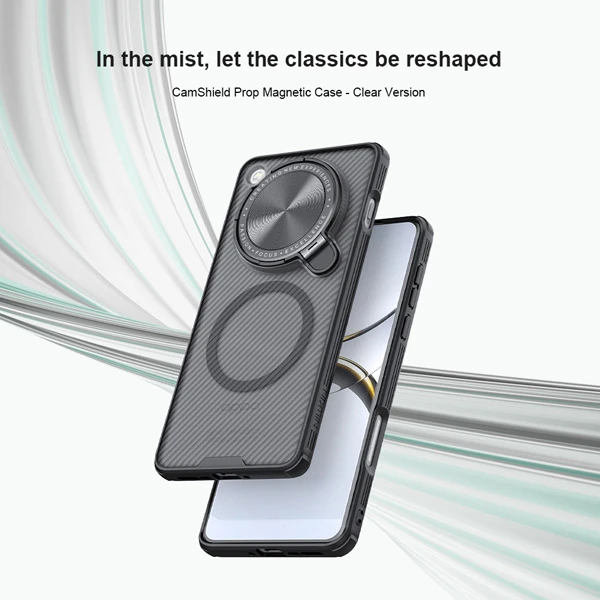خرید گارد مگ سیف نیمه شفاف کمرا استند Oppo Find X8 Pro مارک نیلکین مدل Camshield Prop Clear