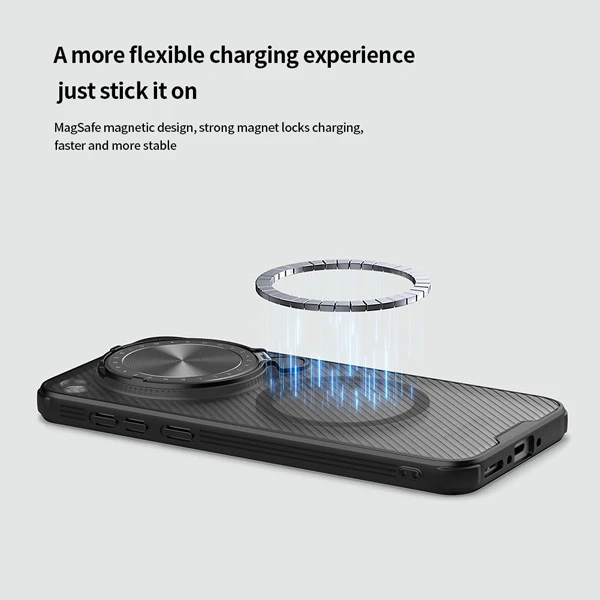 خرید گارد مگ سیف نیمه شفاف کمرا استند Oppo Find X8 مارک نیلکین مدل Camshield Prop Clear