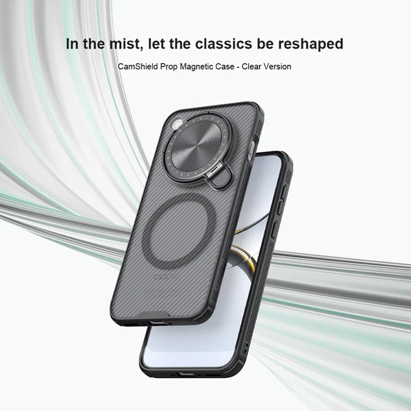 خرید گارد مگ سیف نیمه شفاف کمرا استند Oppo Find X8 مارک نیلکین مدل Camshield Prop Clear