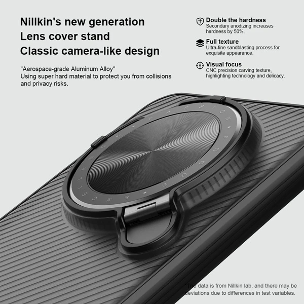 خرید گارد نیمه شفاف کمرا استند Huawei Mate 70 Pro Plus مارک نیلکین مدل Camshield Prop Clear خرید گارد نیمه شفاف کمرا استند Huawei Mate 70 Pro Plus مارک نیلکین مدل Camshield Prop Clear