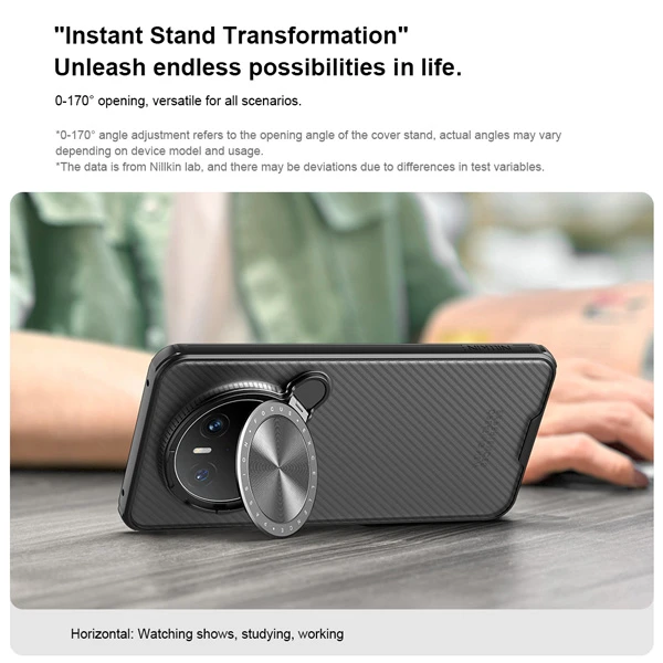 خرید گارد نیمه شفاف کمرا استند Huawei Mate 70 Pro Plus مارک نیلکین مدل Camshield Prop Clear خرید گارد نیمه شفاف کمرا استند Huawei Mate 70 Pro Plus مارک نیلکین مدل Camshield Prop Clear