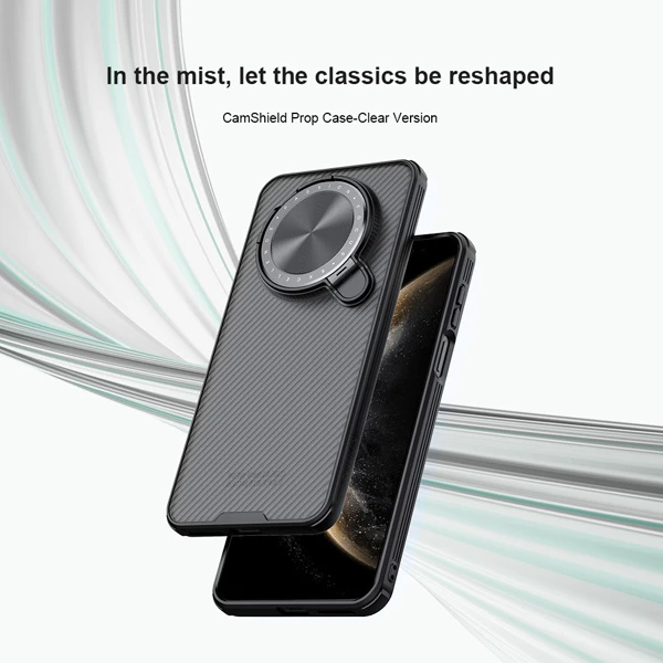 خرید گارد نیمه شفاف کمرا استند Huawei Mate 70 مارک نیلکین مدل Camshield Prop Clear