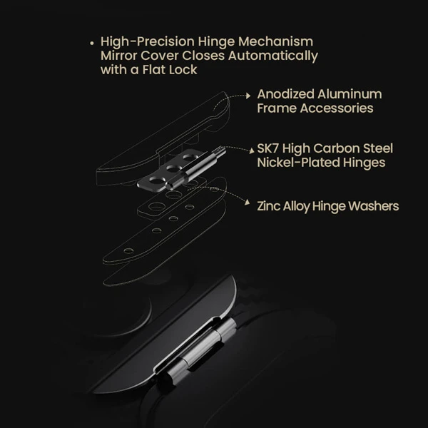 خرید گارد کربنی مگنتی کمرا استند iPhone 16 Pro Max مارک نیلکین مدل CarboProp Magnetic Fine Hole