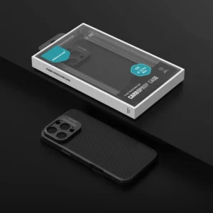 خرید گارد کربنی مگنتی کمرا استند iPhone 16 Pro مارک نیلکین مدل CarboProp Magnetic Hole