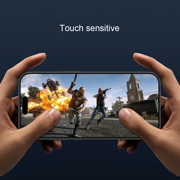 خرید گلس شیشه ای دور چسب iPhone 16 Plus مارک نیلکین مدل 3D CP+MAX