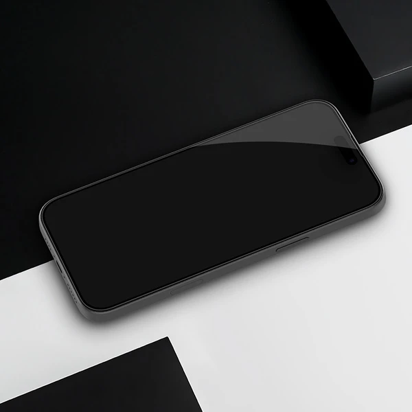 خرید گلس شیشه ای دور چسب iPhone 16 Pro مارک نیلکین مدل 3D CP+MAX