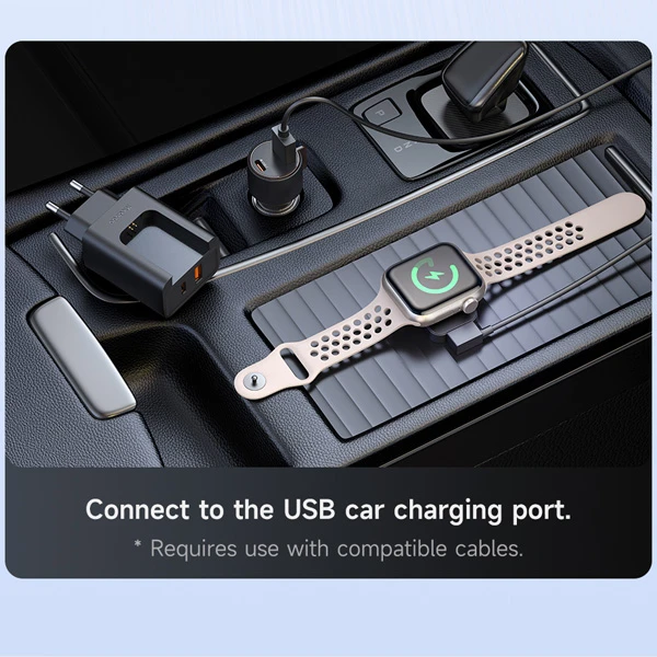 خرید شارژر دیواری 2 پورت 30 وات با شارژر وایرلس اپل واچ برند Mcdodo مدل CH-3700