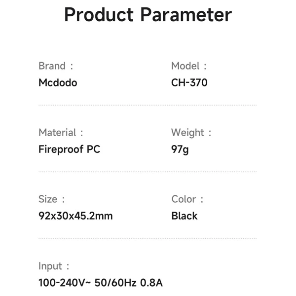 خرید شارژر دیواری 2 پورت 30 وات با شارژر وایرلس اپل واچ برند Mcdodo مدل CH-3700