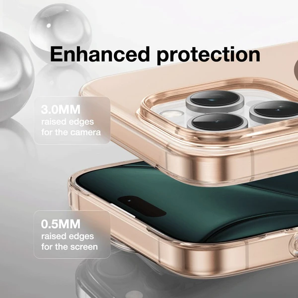 خرید قاب تمام شفاف Delgado مگ سیف iPhone 16 Pro Max مارک Green Lion