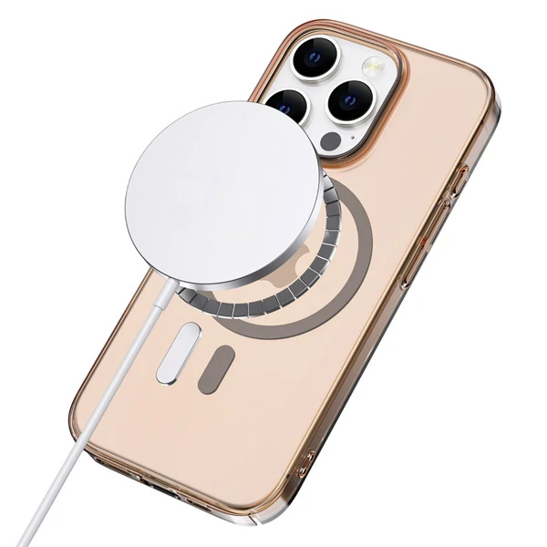 خرید قاب تمام شفاف Delgado مگ سیف iPhone 16 Pro Max مارک Green Lion