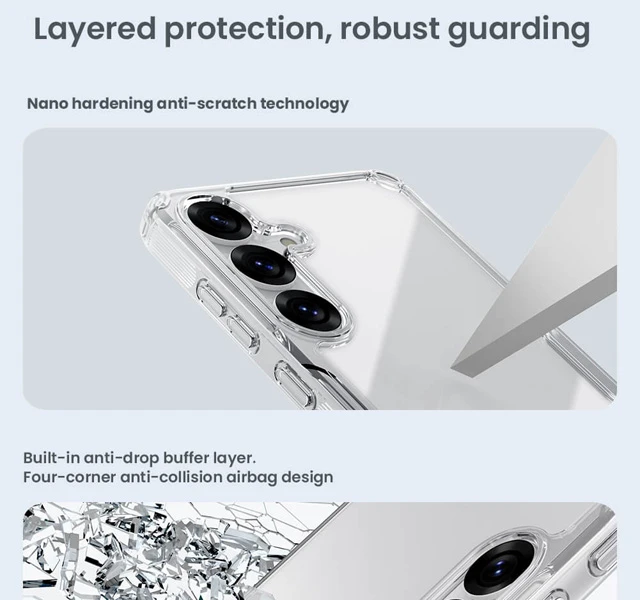 خرید قاب شفاف مگ سیف نیلکین Samsung Galaxy S25 Plus مدل Nature TPU Pro