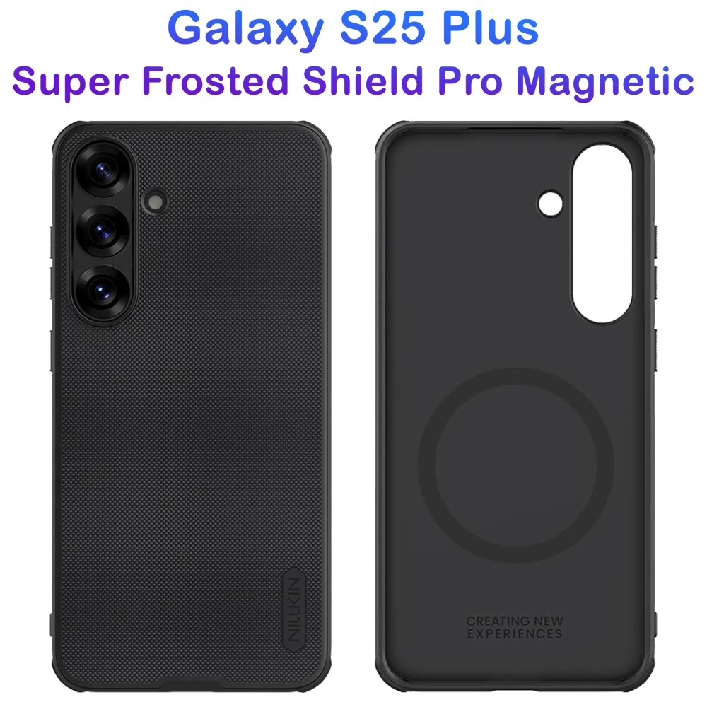 خرید قاب ضد ضربه مگنتی Samsung Galaxy S25 Plus مارک نیلکین مدل Super Frosted Shield Pro Magnetic