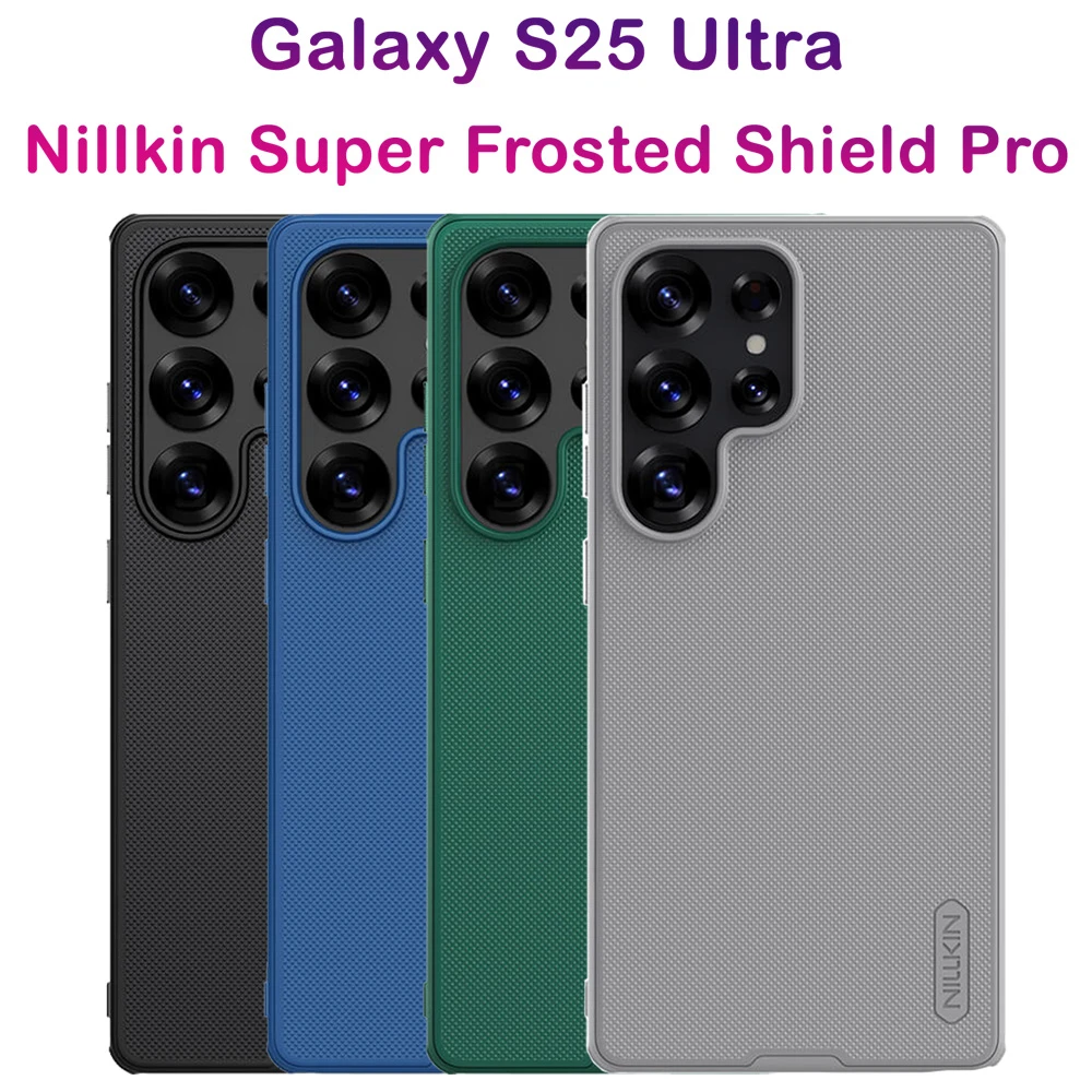 خرید قاب ضد ضربه Samsung Galaxy S25 Ultra مارک نیلکین مدل Super Frosted Shield Pro