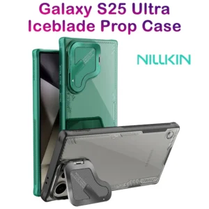 قاب کریستالی کمرا استند Samsung Galaxy S25 Ultra مارک نیلکین مدل Iceblade Prop